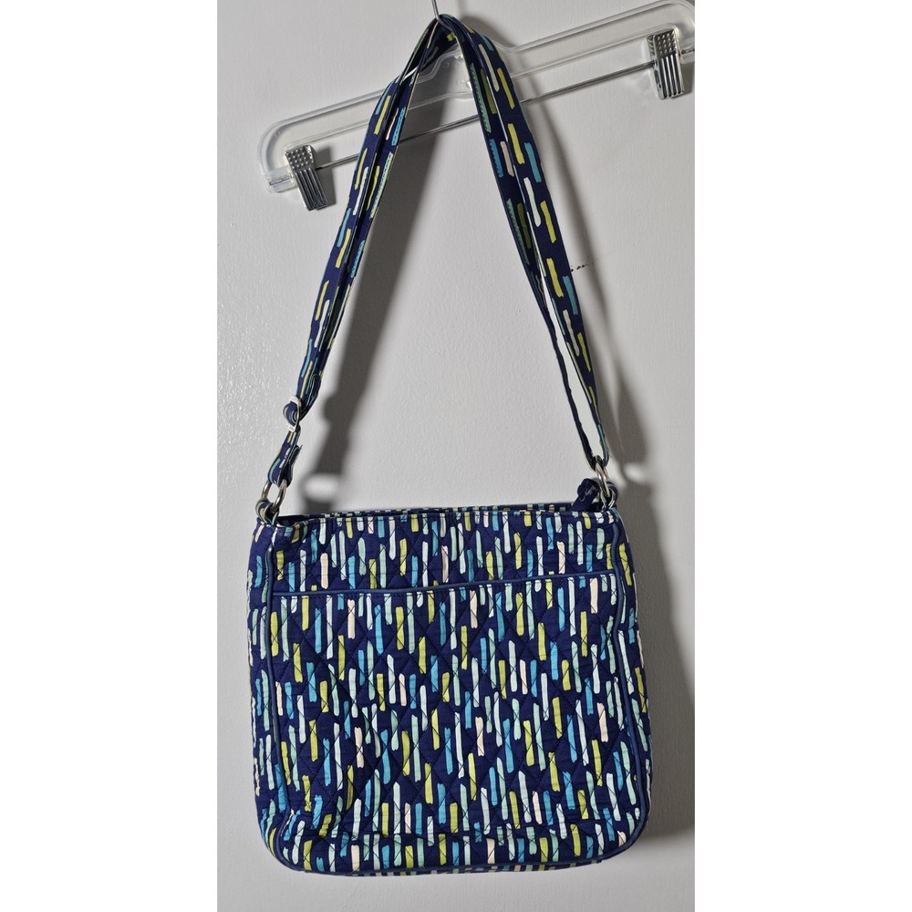 Vera Bradley Crossbody Bag Katalina Showers Print Blue Green - Picture 6 of 12
